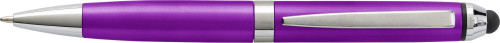 Plastic ballpen with metal tip