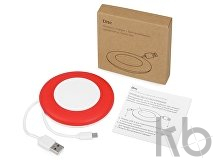 Беспроводное зарядное устройство «Disc» со встроенным кабелем 2 в 1
