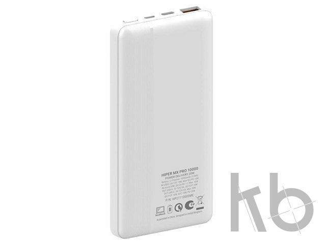 Портативный внешний аккумулятор «MX PRO», 10000 mAh