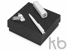 Подарочный набор On-the-go с флешкой, ручкой и зарядным устройством