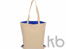 Сумка для шопинга «Twin» двухцветная из хлопка, 180 г/м2