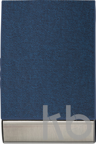 PU and stainless steel business card holder