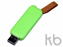 USB 3.0- флешка промо на 128 Гб прямоугольной формы, выдвижной механизм