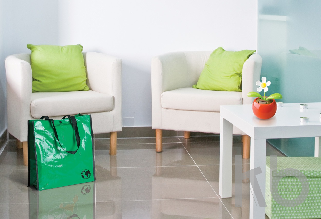 Сумка для покупок из переработанного биоразлагаемого материала 