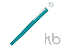 Ручка металлическая роллер «Brush R GUM» soft-touch с зеркальной гравировкой