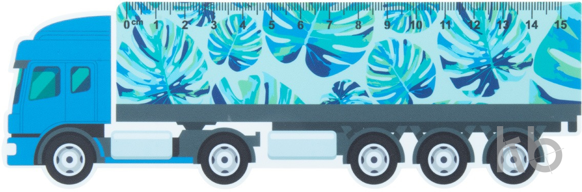 15 cm ruler, truck