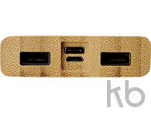 Внешний беспроводной аккумулятор из бамбука «Bamboo Air», 10000 mAh