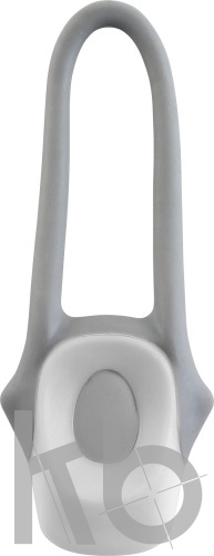 Plastic and silicone bicycle light