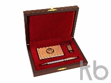 Набор «Государственная политика»: визитница, ручка шариковая, флешка 16 Гб