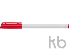 Ballpen with coloured top, cap and ink