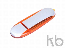 USB 2.0- флешка промо на 32 Гб овальной формы