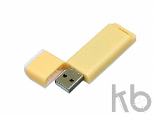 USB 2.0- флешка на 64 Гб с оригинальным двухцветным корпусом