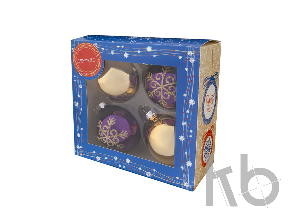 Набор ёлочных шаров «Узоры»