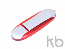 USB 2.0- флешка промо на 8 Гб овальной формы