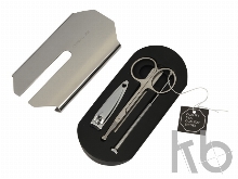 Подарочный набор: дорожный набор, зажим для денег, ручка шариковая