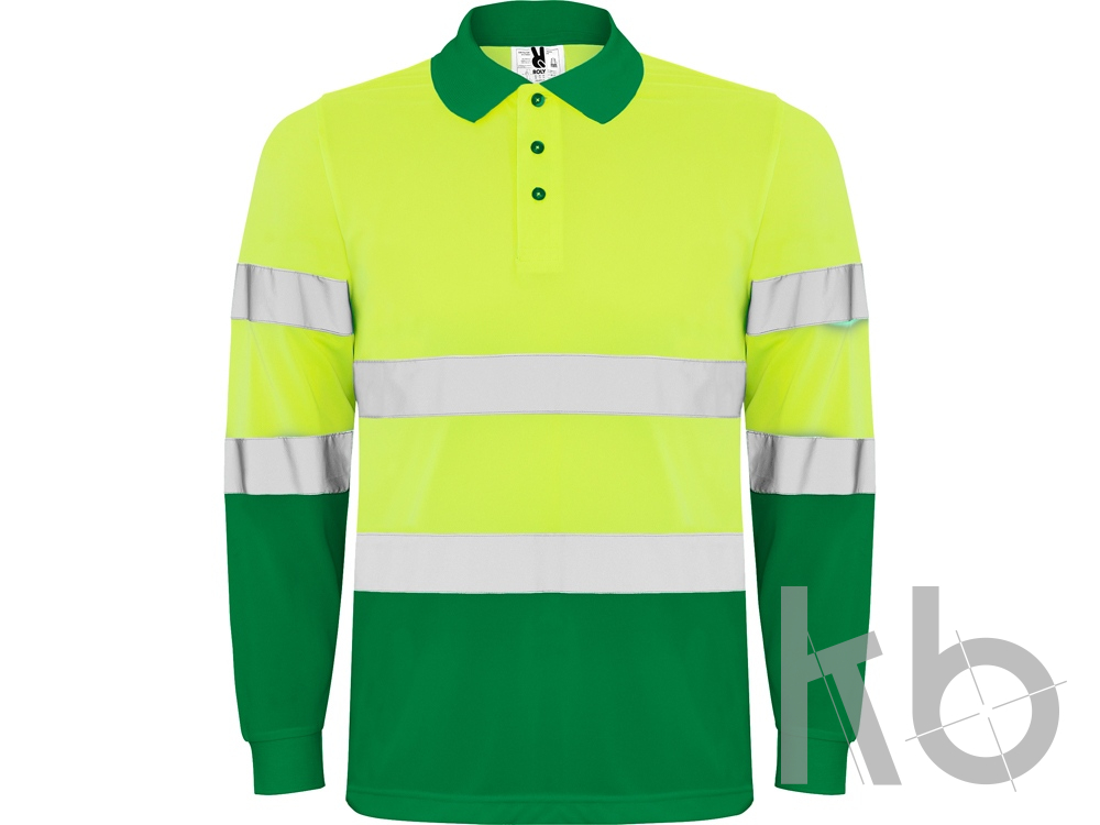 Рубашка поло со светоотражающими полосами «Polaris» с длинным рукавом, мужская