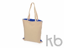 Сумка для шопинга «Twin» двухцветная из хлопка, 180 г/м2