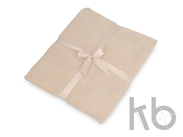 Плед флисовый «Natty» из переработанного пластика с новогодней биркой