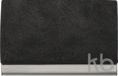 PU and stainless steel business card holder