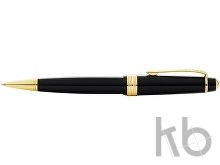 Ручка пластиковая шариковая «Bailey Light Polished Black Resin and Gold Tone»