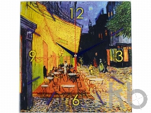 Часы настенные «Ван Гог. Терраса кафе ночью»