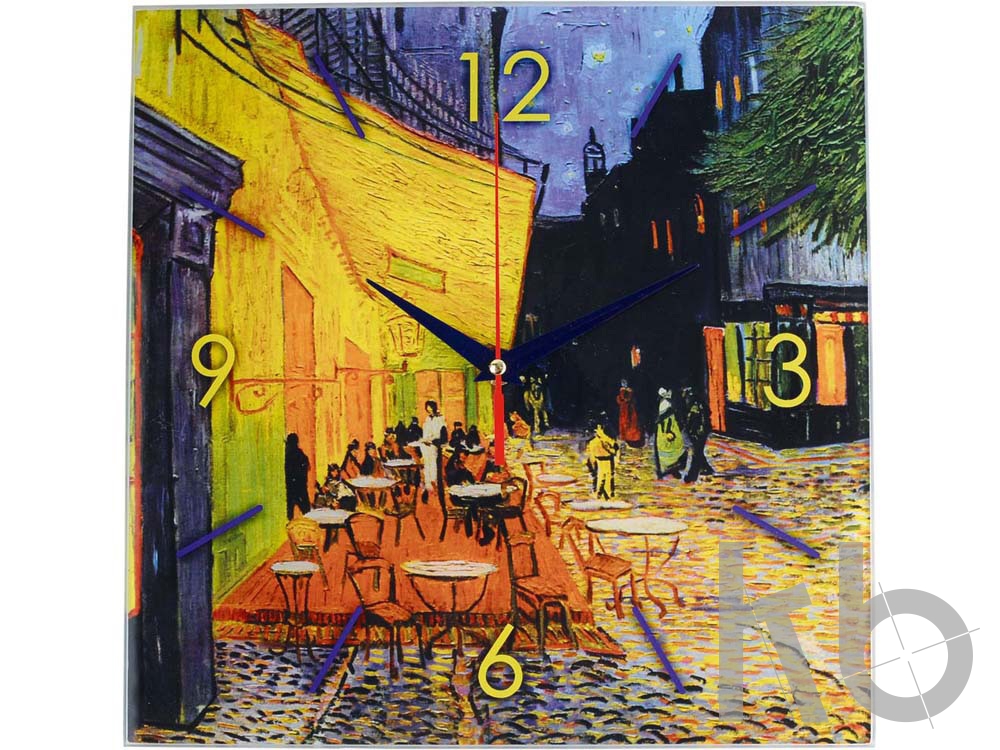 Часы настенные «Ван Гог. Терраса кафе ночью»