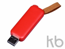 USB 2.0- флешка промо на 16 Гб прямоугольной формы, выдвижной механизм