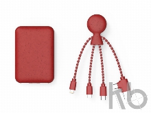 Портативное зарядное устройство «BioPack» c кабелем «Mr. Bio», 5000 mAh