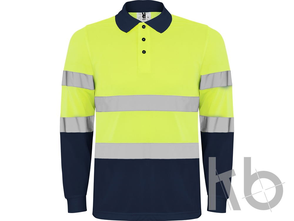 Рубашка поло со светоотражающими полосами «Polaris» с длинным рукавом, мужская