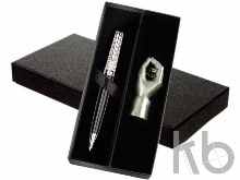 Набор: ручка шариковая, подставка