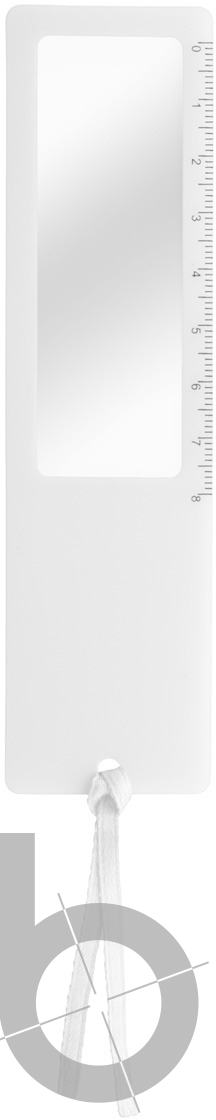 ruler with magnifying glass