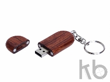 USB 3.0- флешка на 32 Гб овальной формы и колпачком с магнитом