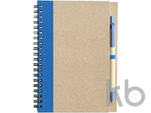 Wire bound notebook with ballpen.