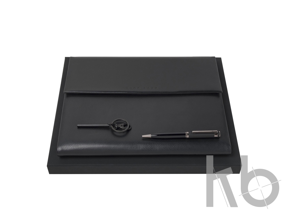 Подарочный набор: брелок, папка для конференций А4, ручка шариковая