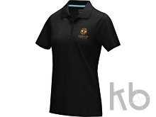 Рубашка поло «Graphite» из натуральных материалов, женская