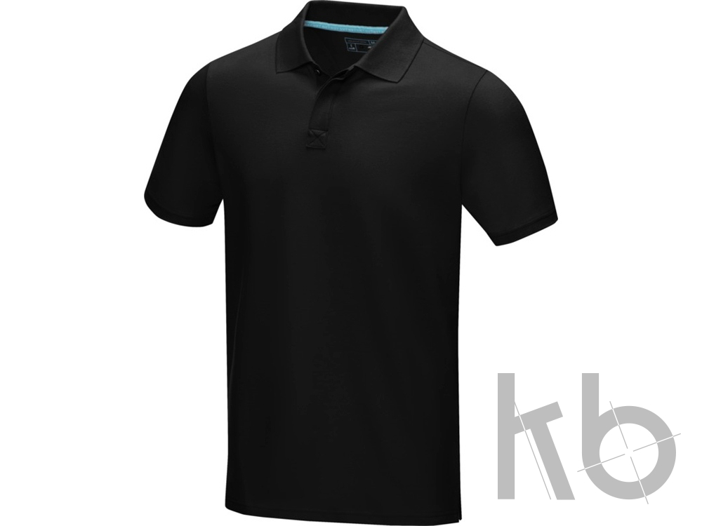 Рубашка поло «Graphite» из натуральных материалов, мужская