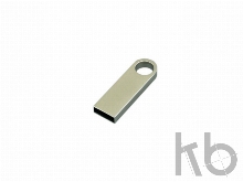 USB 2.0- флешка на 8 Гб с мини чипом, компактный дизайн с круглым отверстием