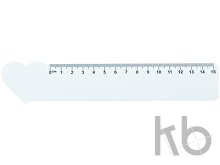 15 cm ruler, heart