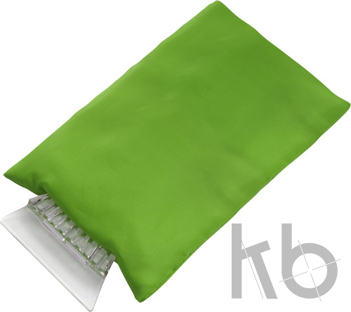 ABS ice scraper and polyester glove