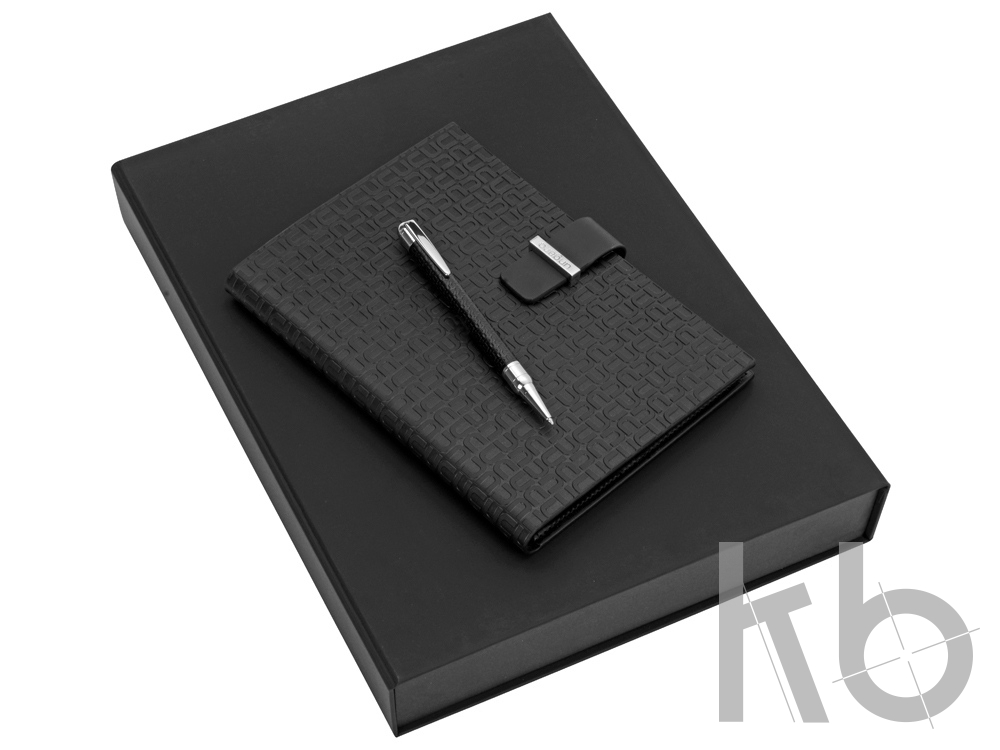 Подарочный набор: дизайнерский блокнот А5, ручка шариковая