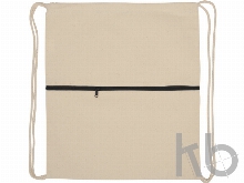 Рюкзак-мешок «Lark» хлопковый с цветной молнией