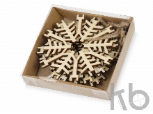 Набор деревянных снежинок