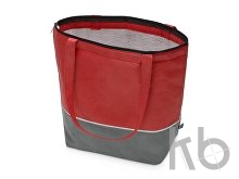 Сумка-холодильник «Reviver» с длинными ручками из нетканого переработанного материала RPET