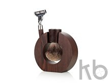 Бритвенный набор: станок, помазок, подставка