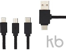 Зарядный кабель 5-в-1 «Gleam» с подсветкой 