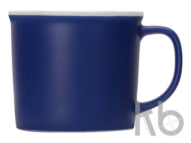 Матовая кружка Nancy 360 мл цветная снаружи, белая внутри, синий Кружка «Nancy», матовая
