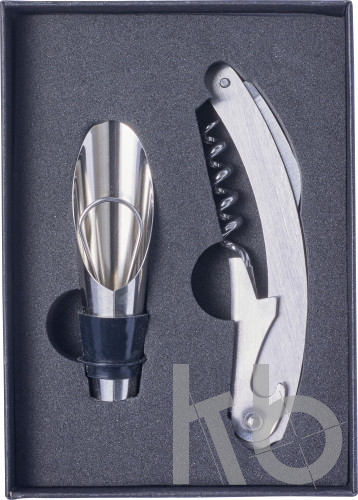 Stainless steel wine set