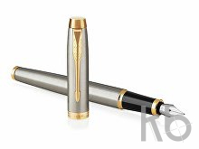 Ручка перьевая Parker «IM Metal Brushed Metal GT»