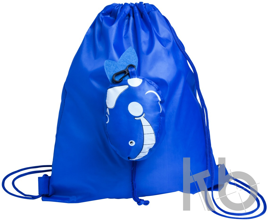 drawstring bag, whale