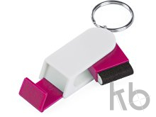 Брелок-подставка для мобильного с очистителем для экрана